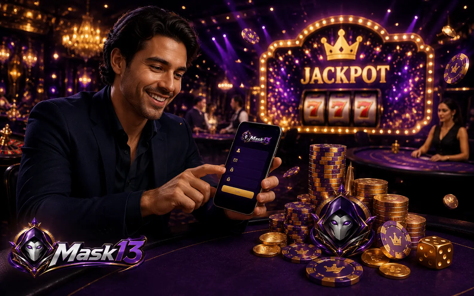 Registro con ambiente jackpot